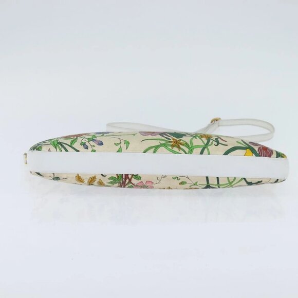 GUCCI Flora Shoulder Bag Canvas Beige Gold 004 92 0230 Auth 148945 - Picture 9 of 16